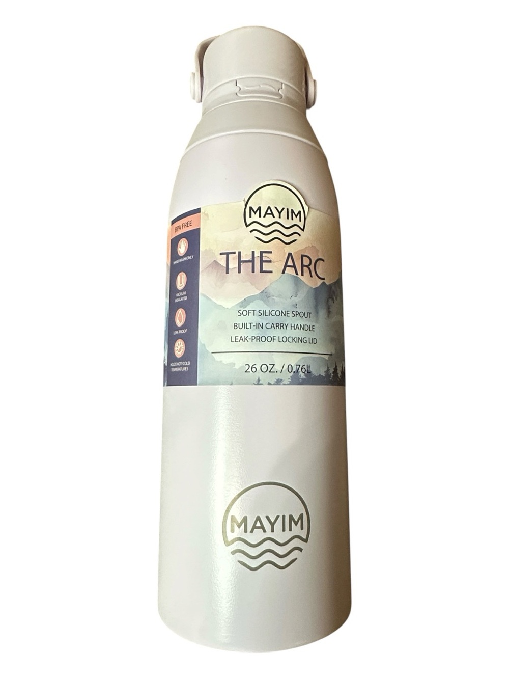 MAYIM The Arc 26oz Water Bottle - Matte Pale Lavender